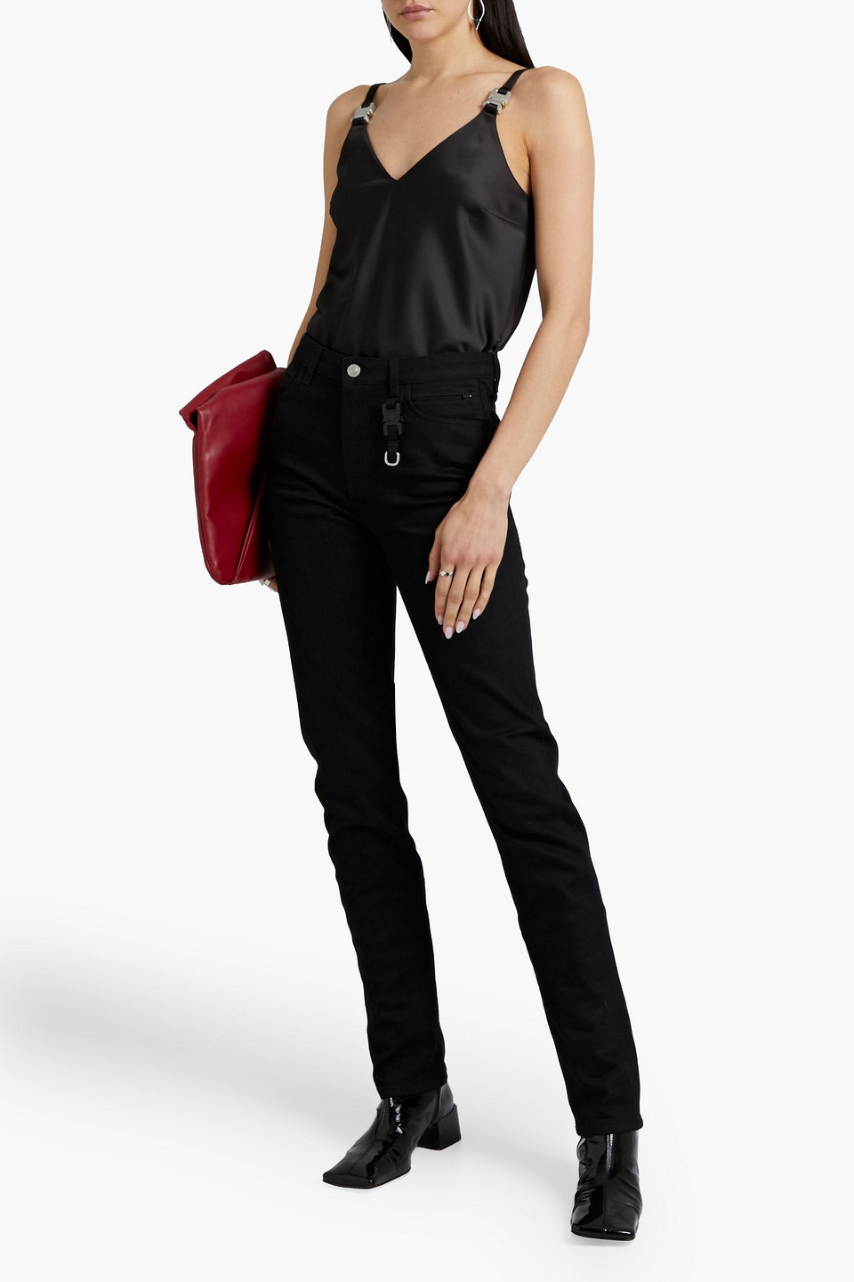 Alyx High-rise Slim-leg Jeans In Black