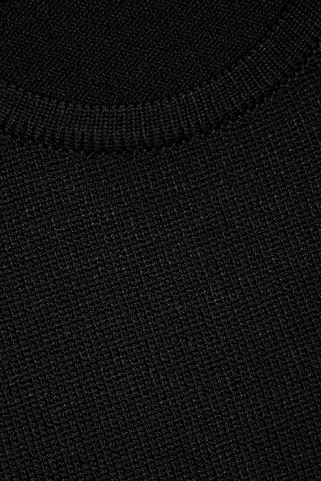 1017 ALYX 9SM Capulet leather-trimmed cropped knitted top