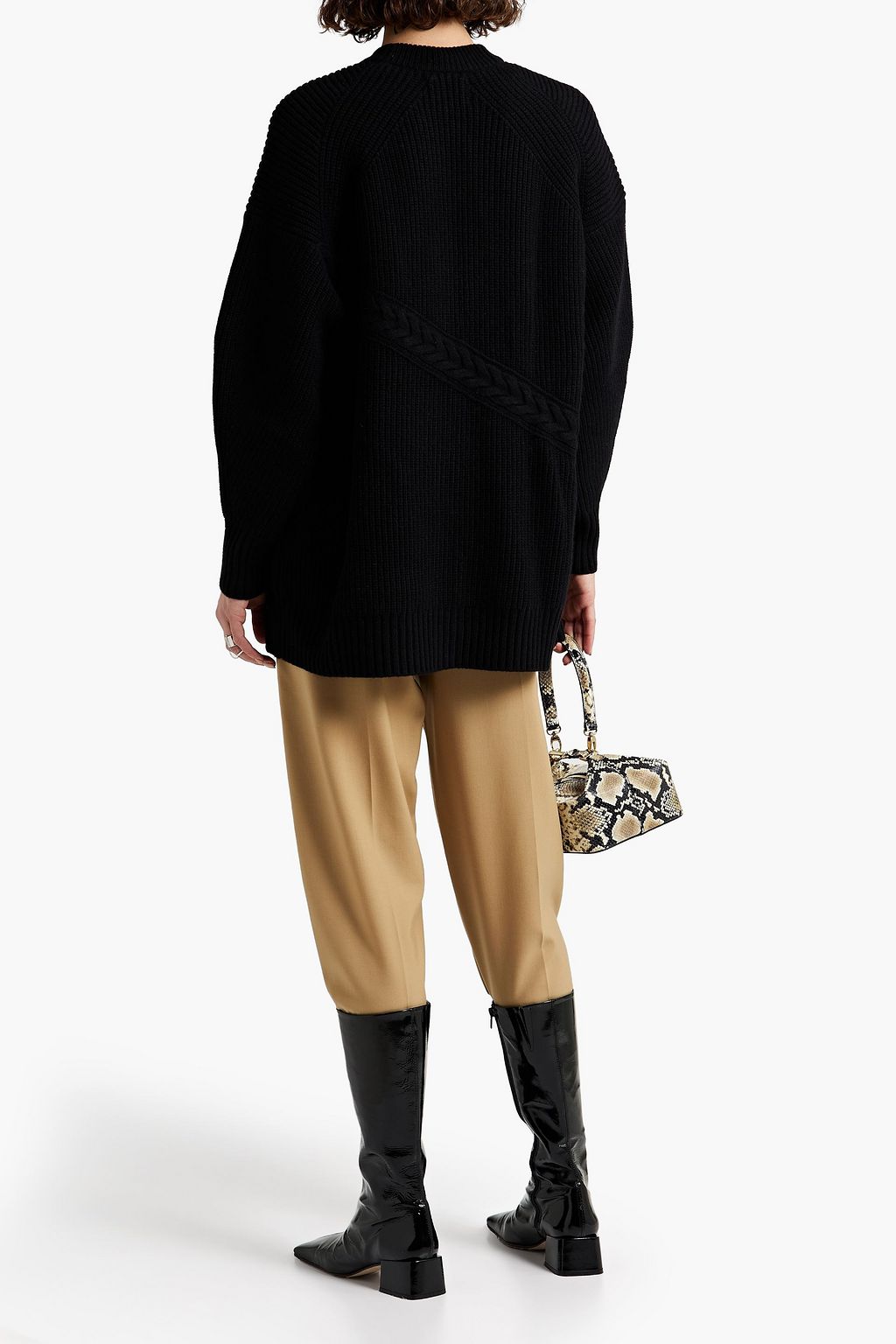 LOULOU STUDIO Vionta cable-knit wool and cashmere-blend cardigan