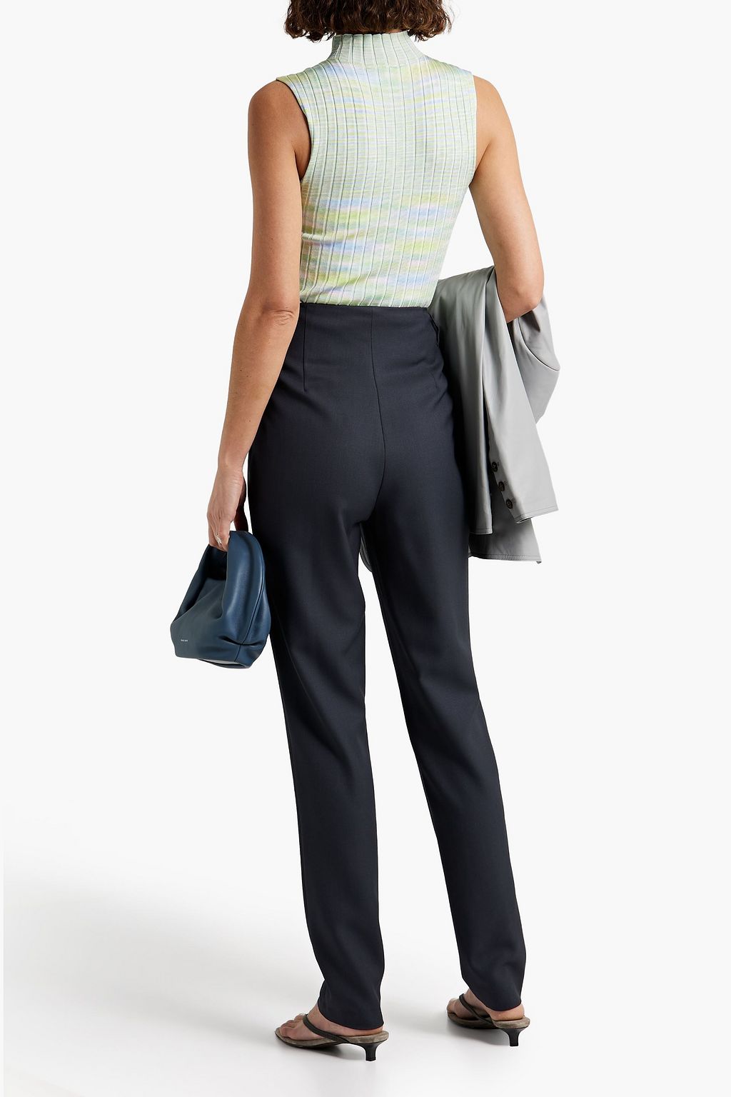 LOULOU STUDIO Wool-blend twill straight-leg pants