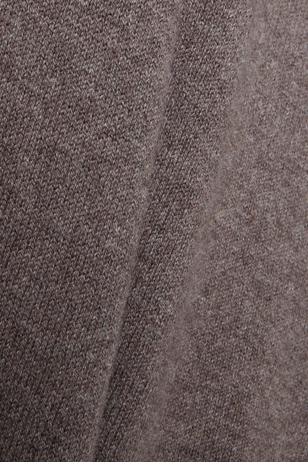 MAJESTIC FILATURES Draped mélange cotton-blend cardigan