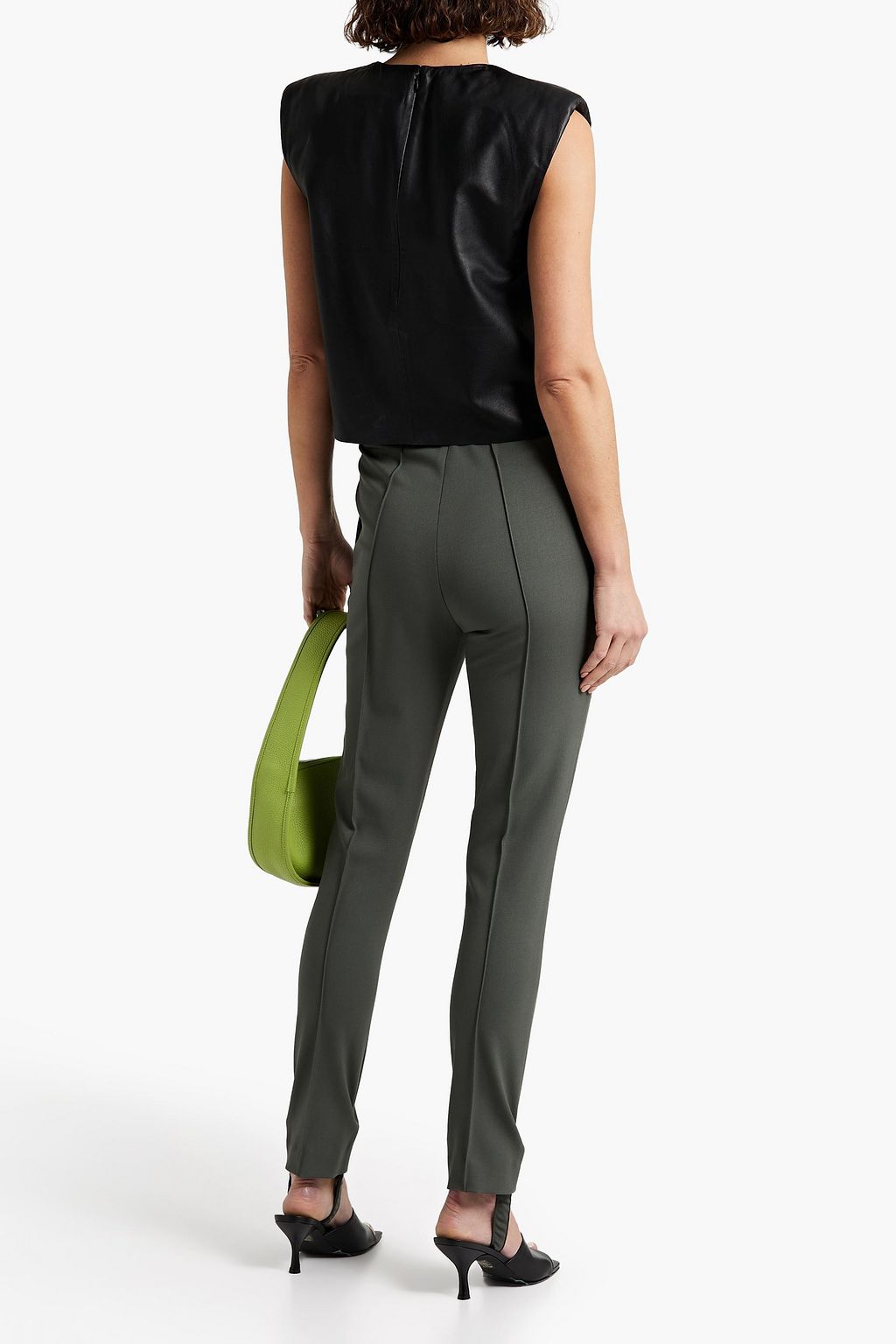 LOULOU STUDIO Wool-blend twill slim-leg pants