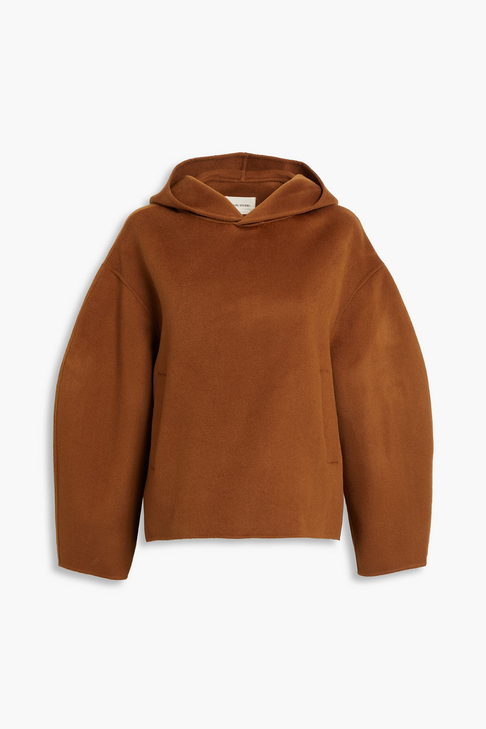 Loulou Studio Pollos Oversized Wool And Cashmere-blend Hoodie In Tan