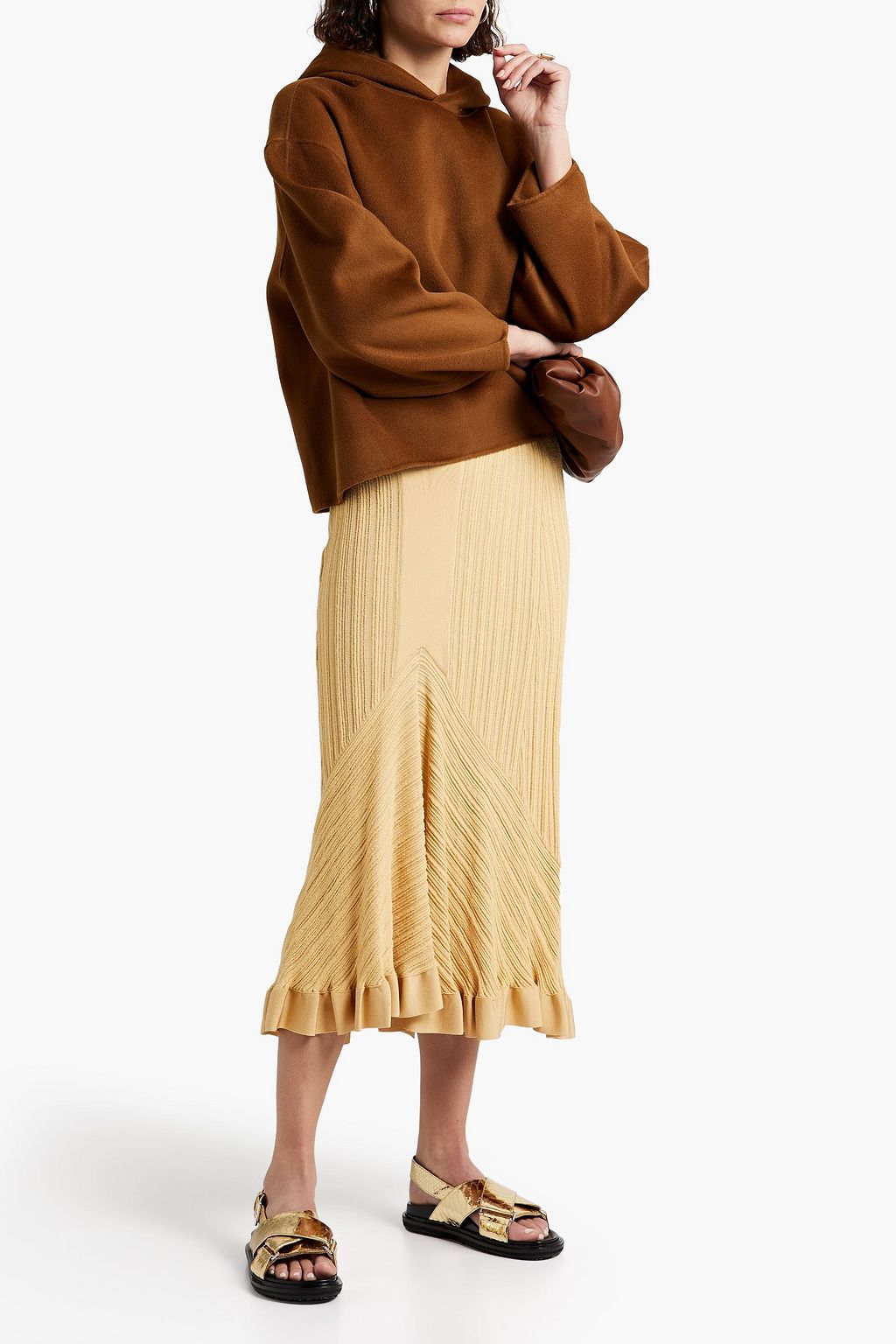LOULOU STUDIO Pollos oversized wool and cashmere-blend hoodie