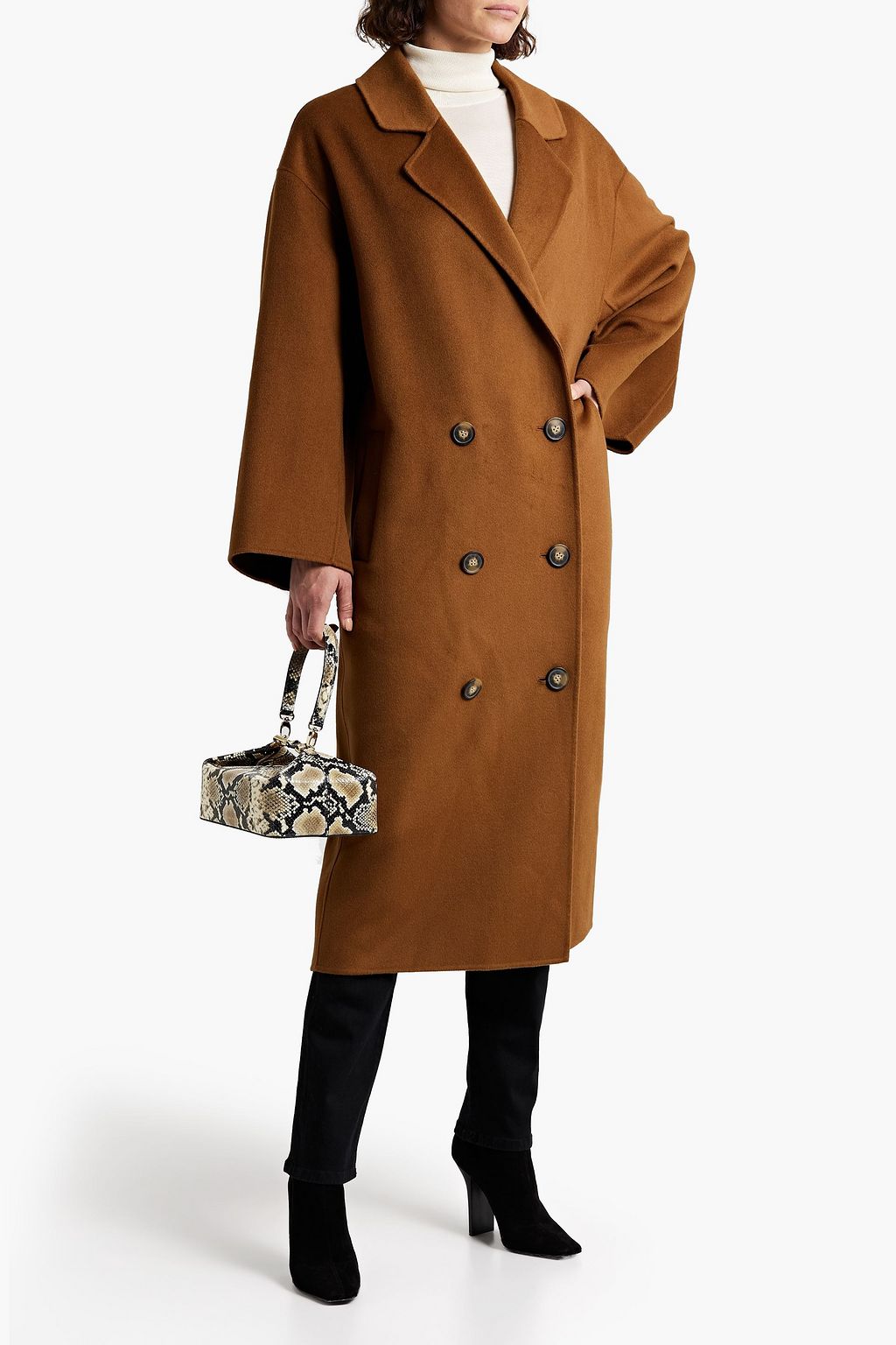 LOULOU STUDIO Borneo wool and cashmere-blend felt coat