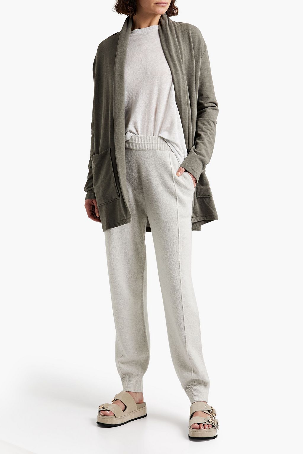 MAJESTIC FILATURES Mélange jersey cardigan