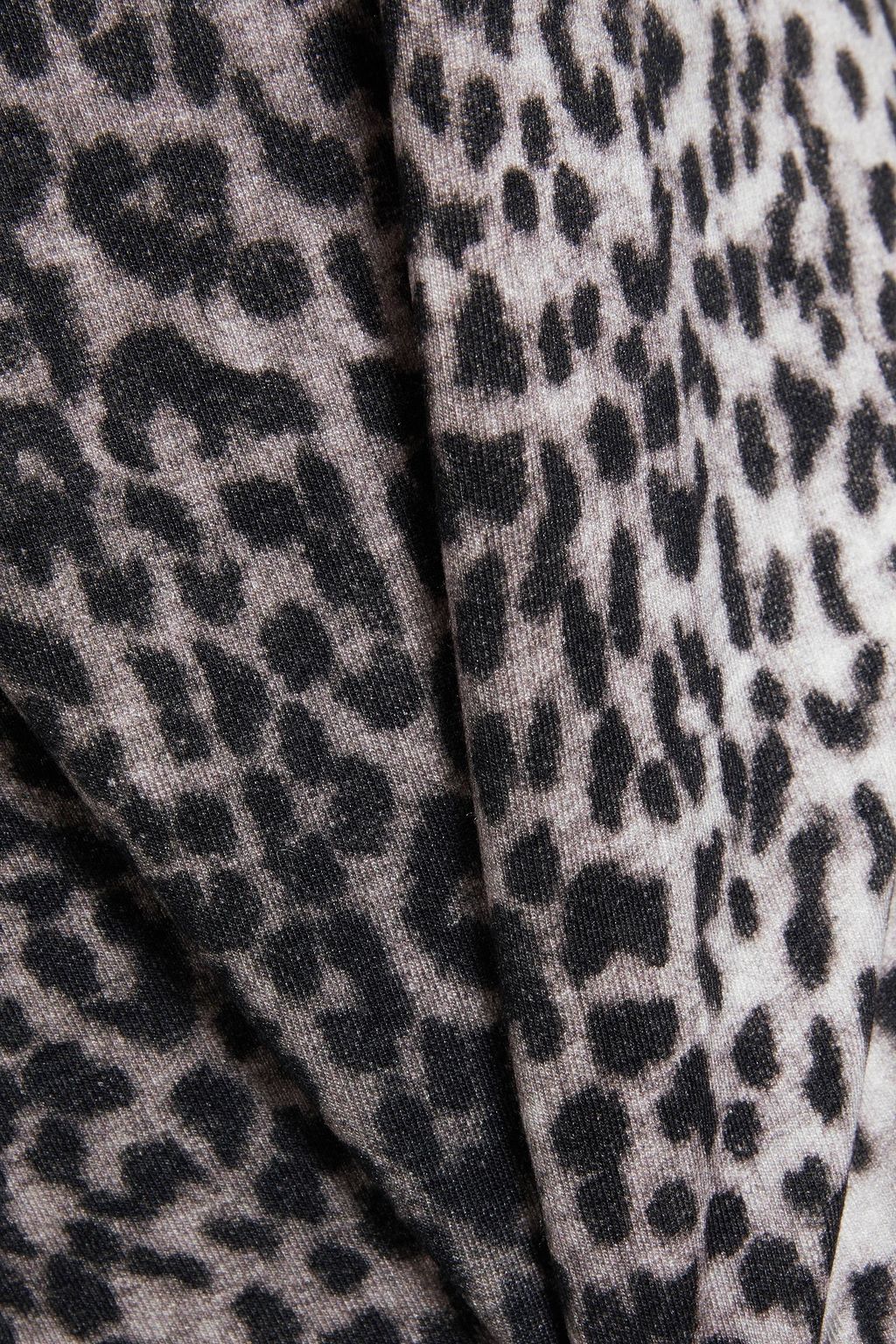 MAJESTIC FILATURES Leopard-print French terry top