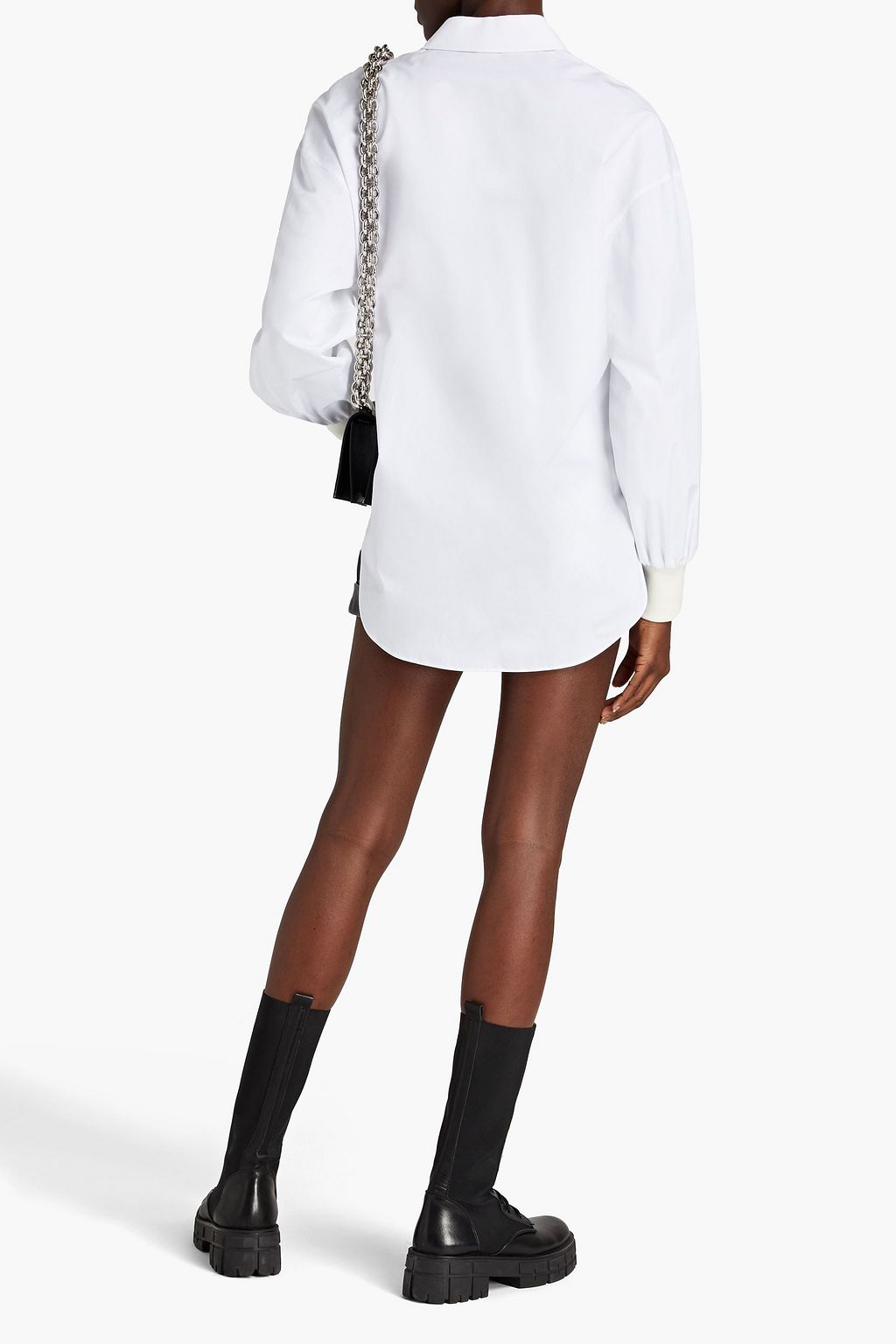 MCQUEEN Embellished cotton shirt