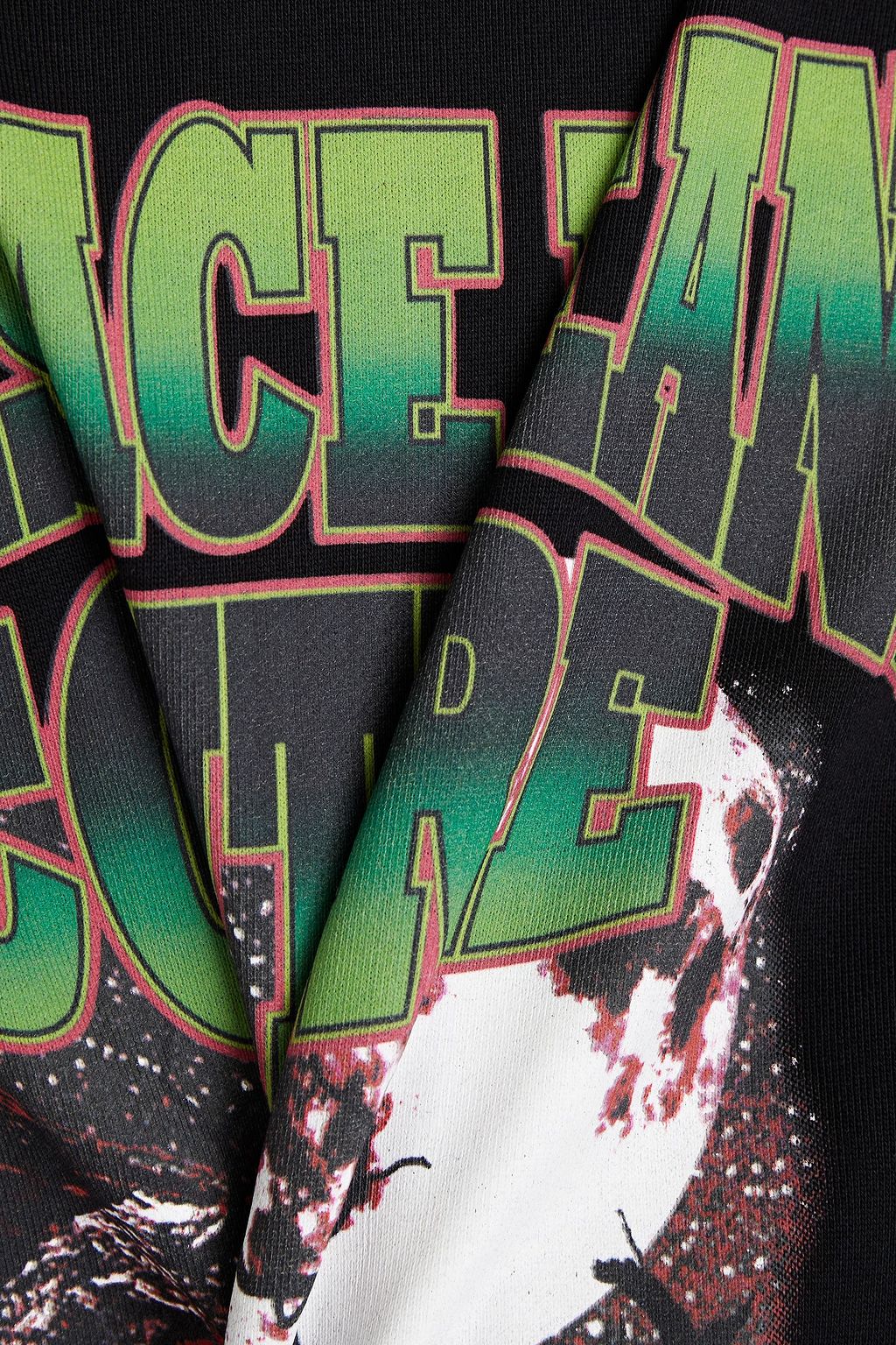 VERSACE JEANS COUTURE Sweatshirt aus Baumwollfrottee mit Print