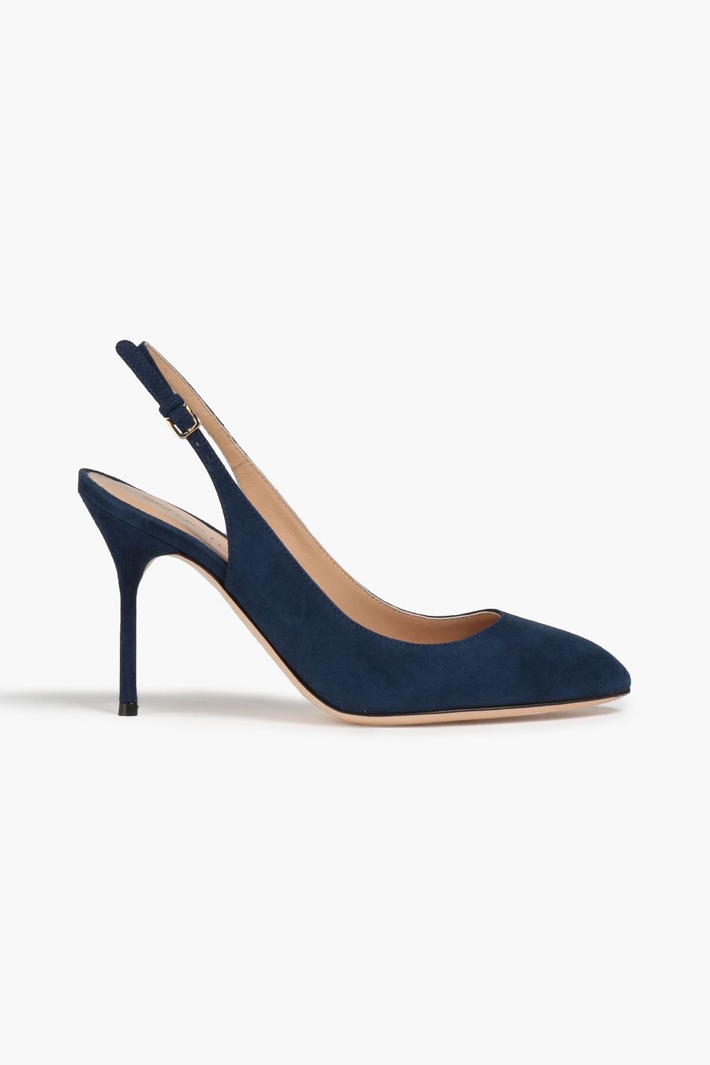 Indigo Suede slingback pumps | Sale up to 70% off | THE OUTNET | SERGIO ROSSI | THE OUTNET