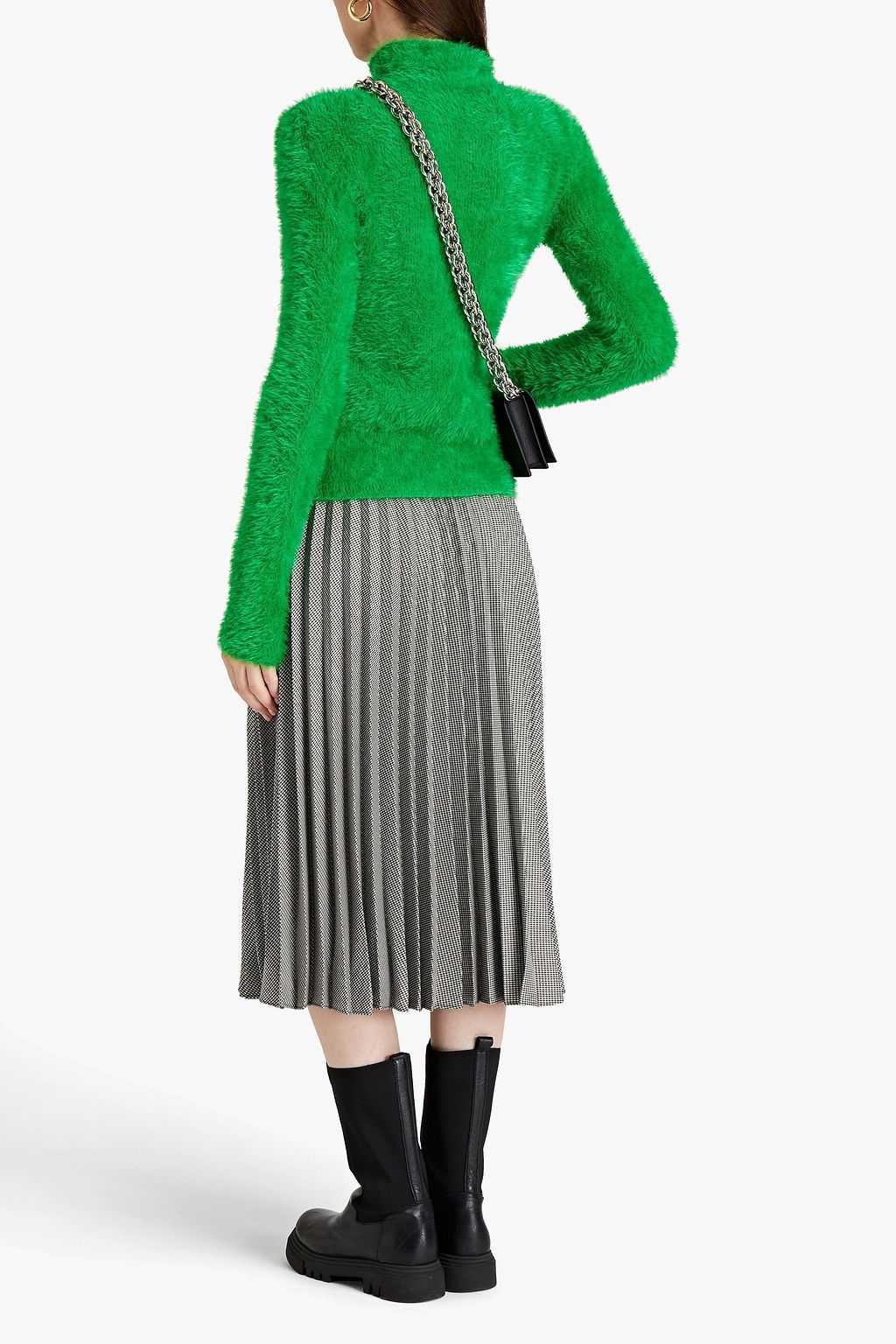 STELLA MCCARTNEY Faux fur turtleneck sweater
