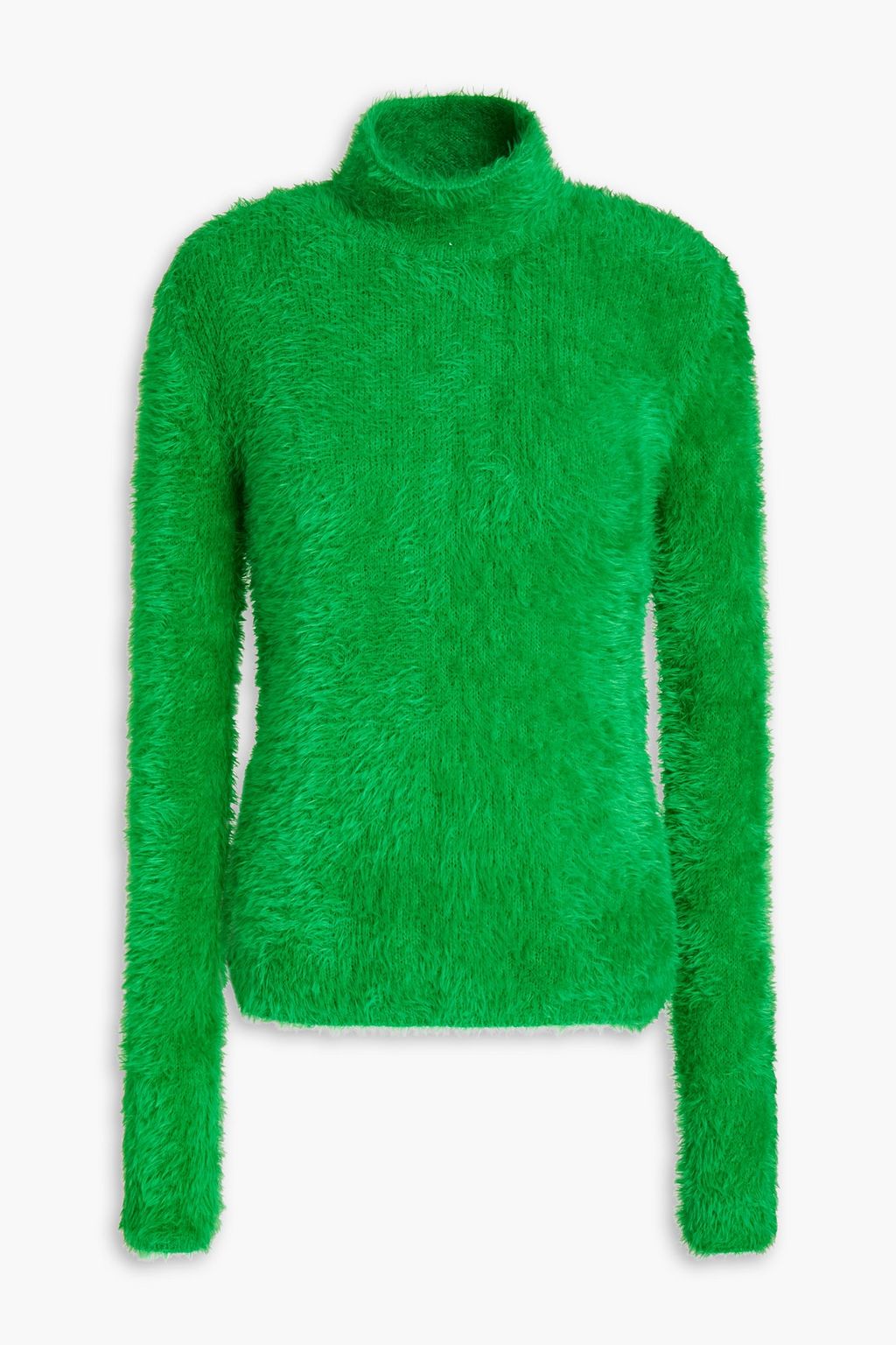 STELLA MCCARTNEY Faux fur turtleneck sweater THE OUTNET