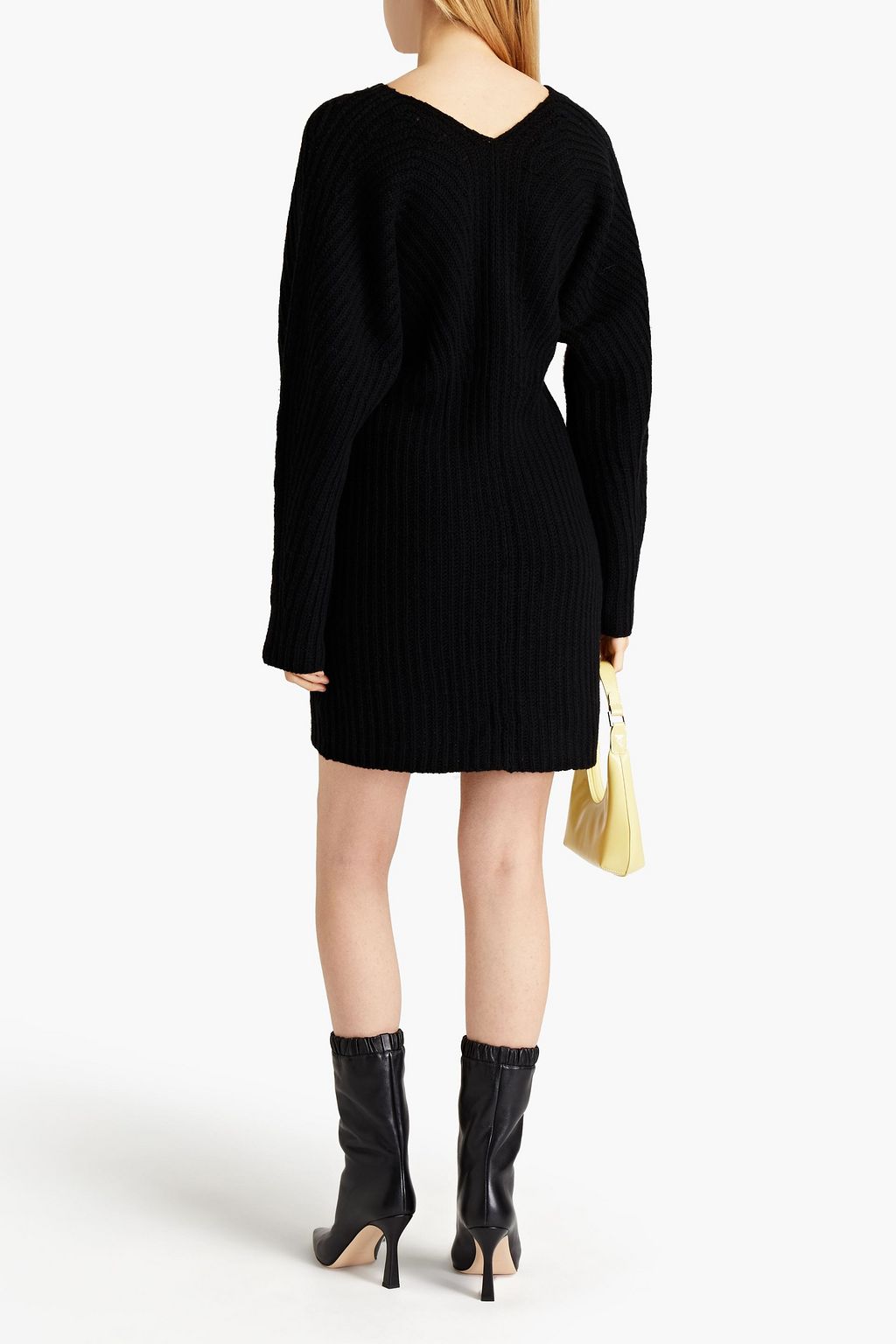 THEORY Wool and cashmere-blend mini dress