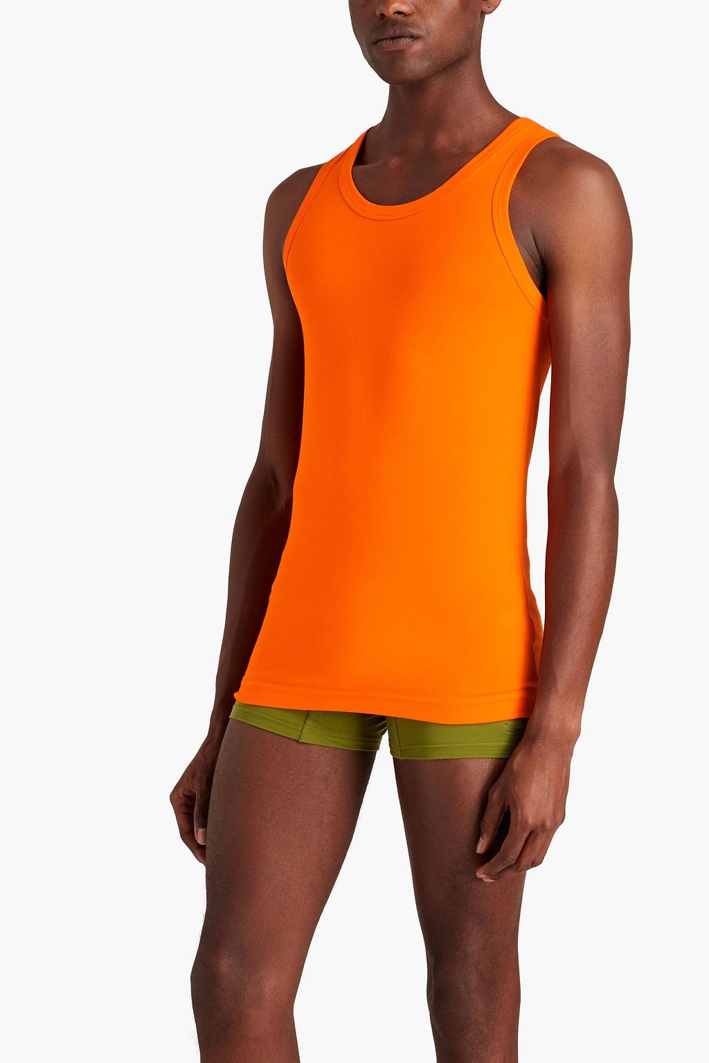 DOLCE & GABBANA Cotton-blend jersey tank