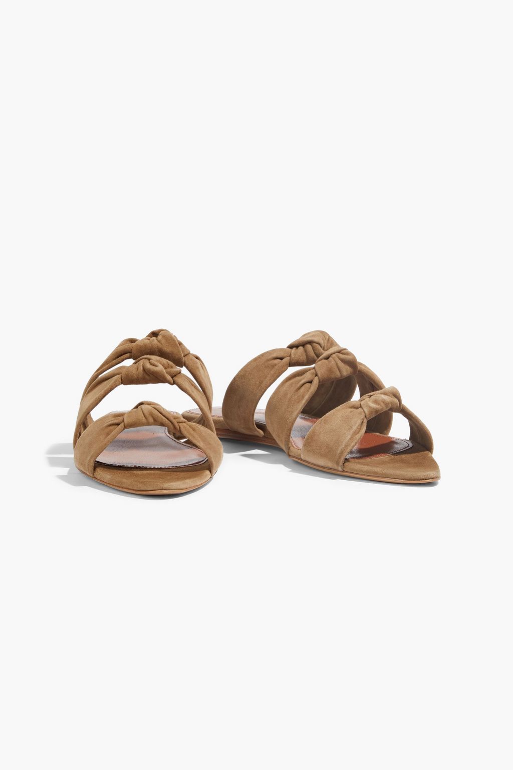 LE MONDE BERYL Knotted suede sandals