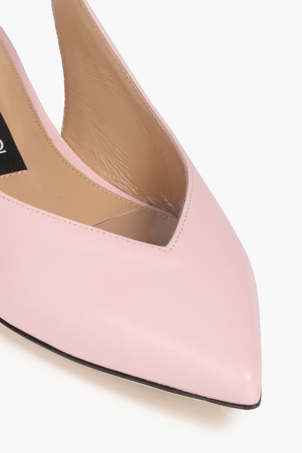 SERGIO ROSSI Slingback leather flats