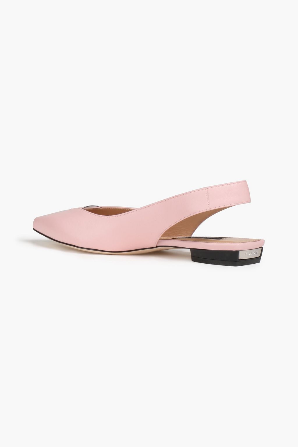 SERGIO ROSSI Slingback leather flats