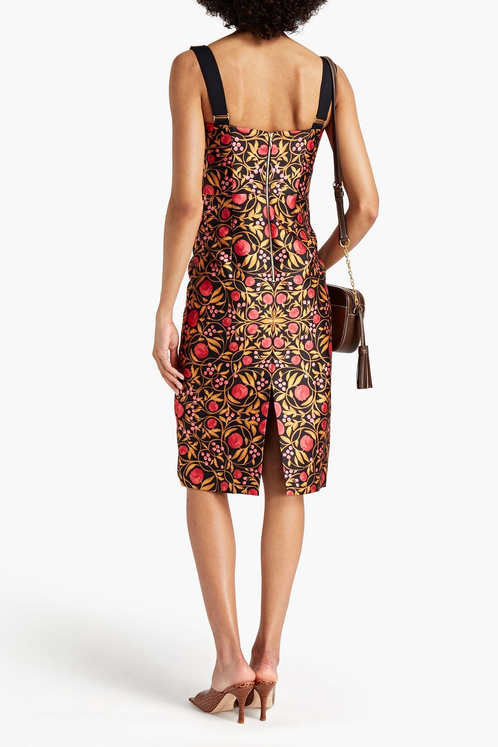 REBECCA VALLANCE Martine floral-print twill dress