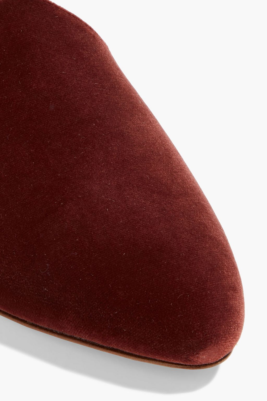 LE MONDE BERYL Two-tone velvet point-toe flats