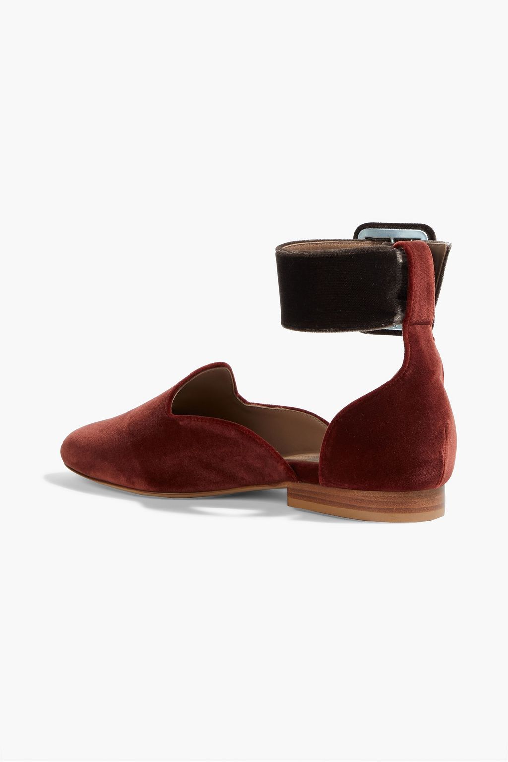 LE MONDE BERYL Two-tone velvet point-toe flats