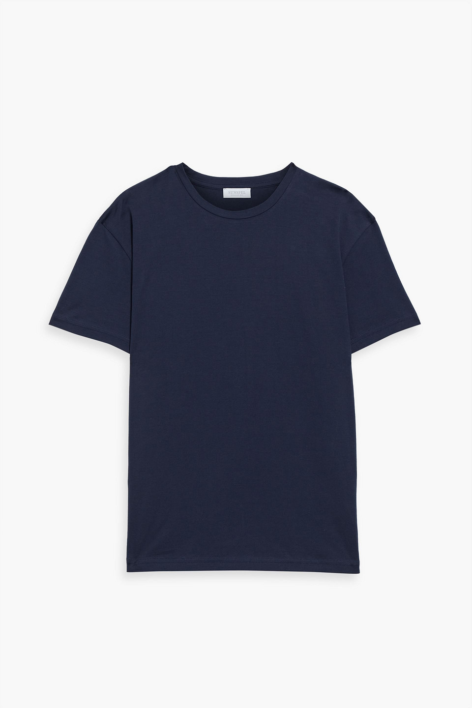 sunspel - cotton-jersey t-shirt - blue - s