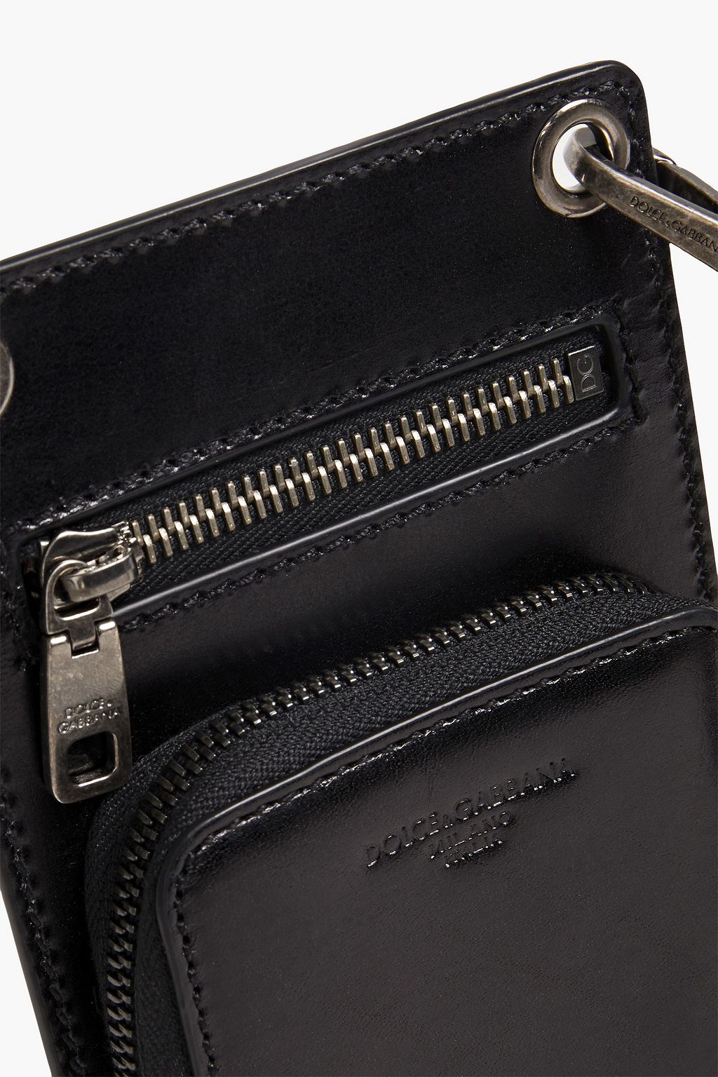 DOLCE & GABBANA Leather phone pouch