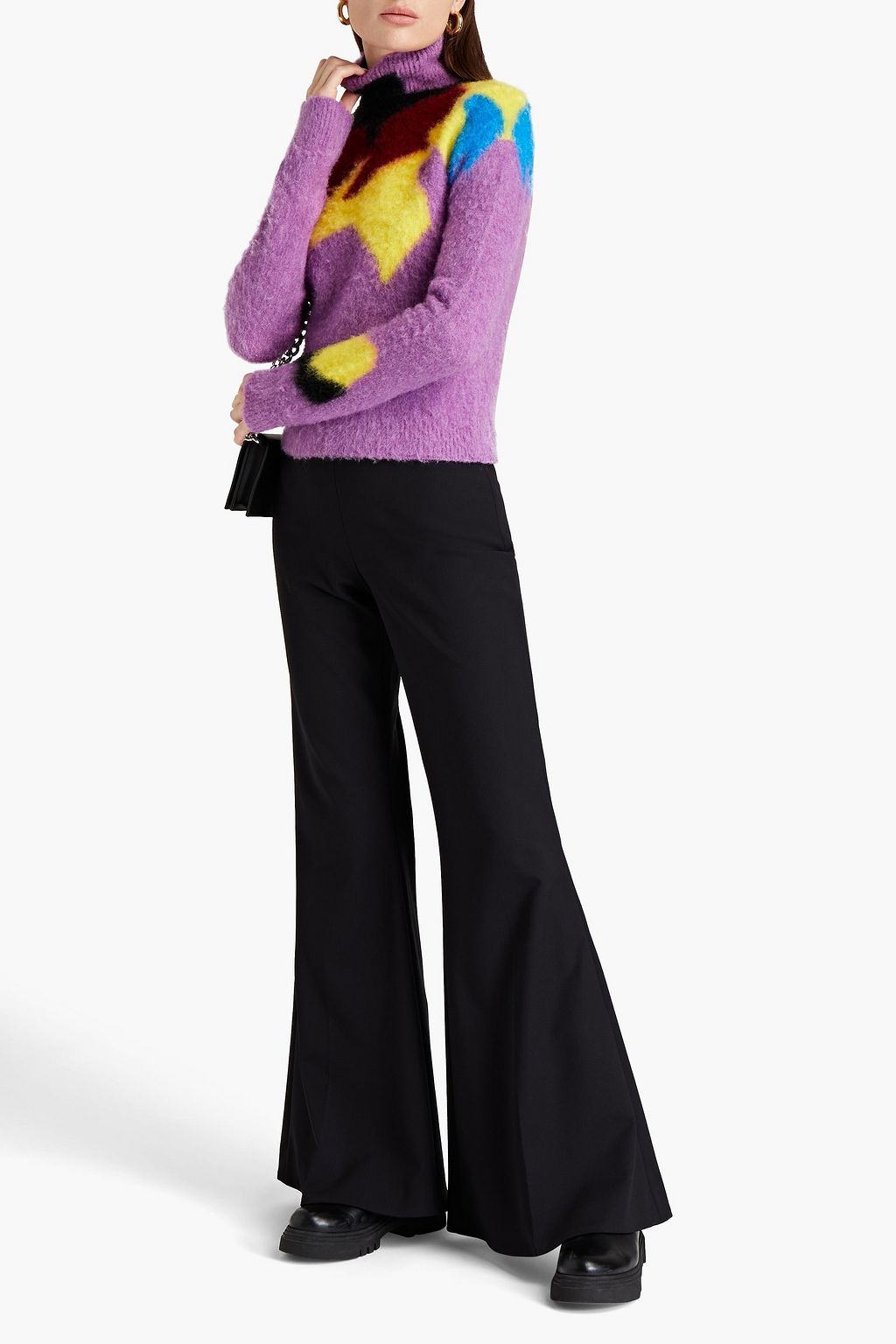STELLA MCCARTNEY Wool-blend flared pants