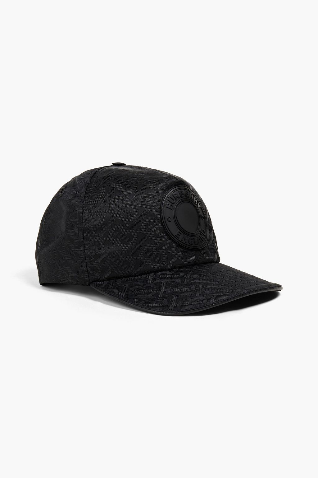 Black Logo-appliquéd jacquard cap 