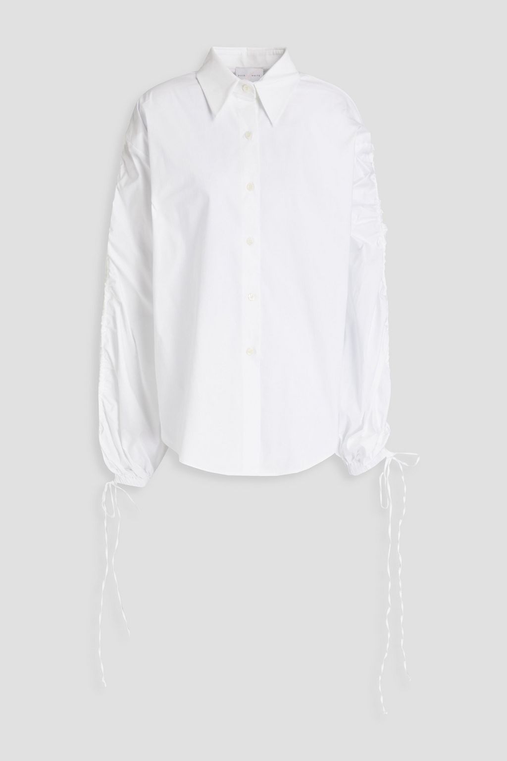 ruched poplin top