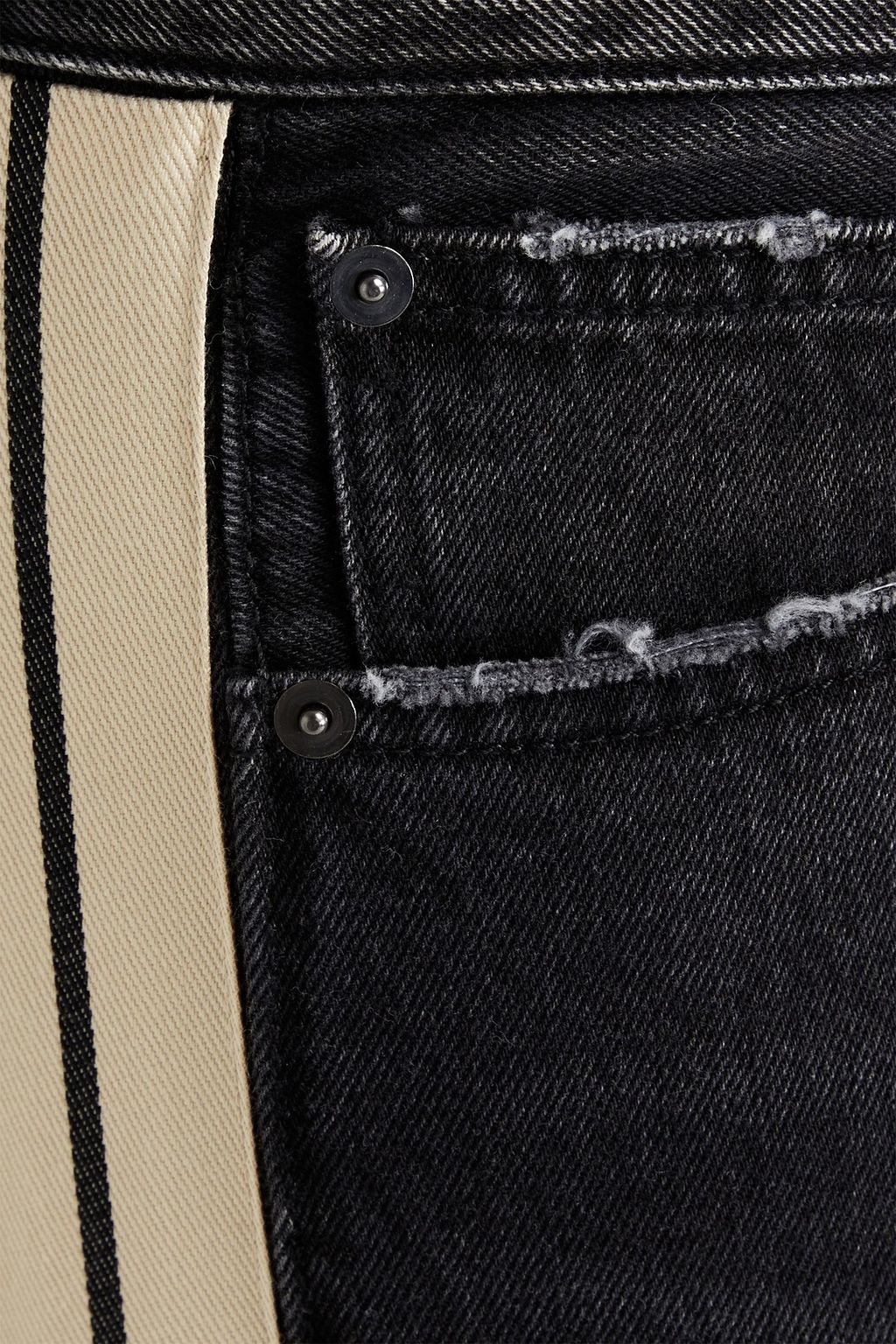PALM ANGELS Whiskered denim jeans