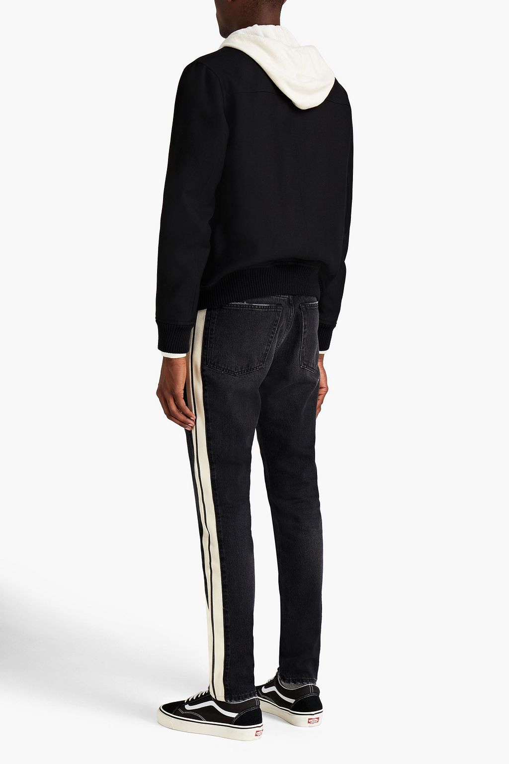 PALM ANGELS Whiskered denim jeans