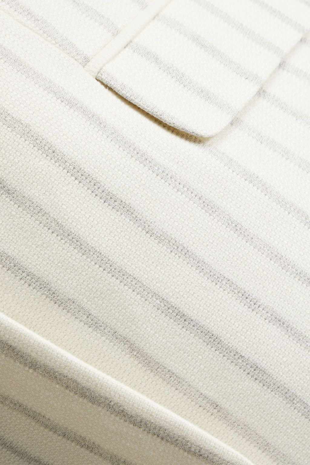 LORO PIANA Striped cotton and linen-blend blazer