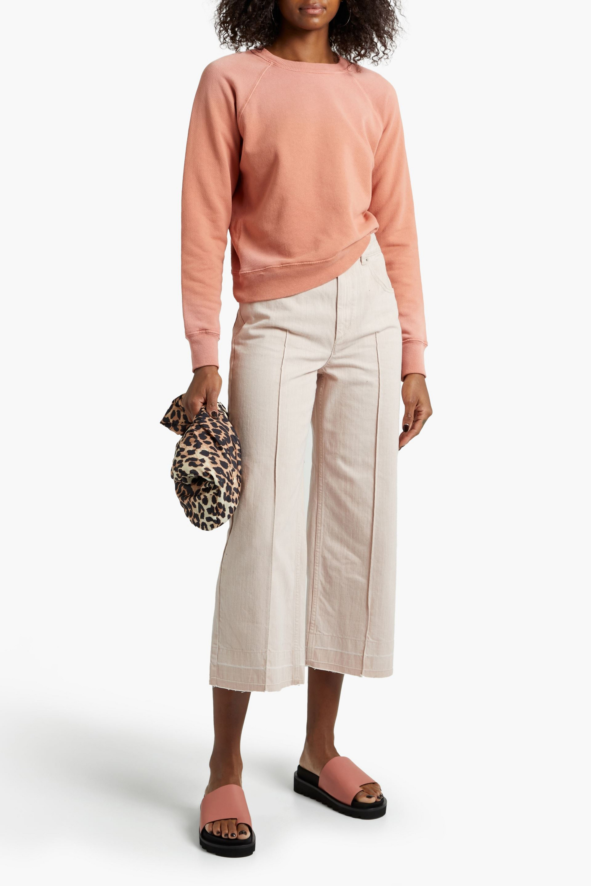 RE/DONE BY HANES French cotton-terry sweatshirt