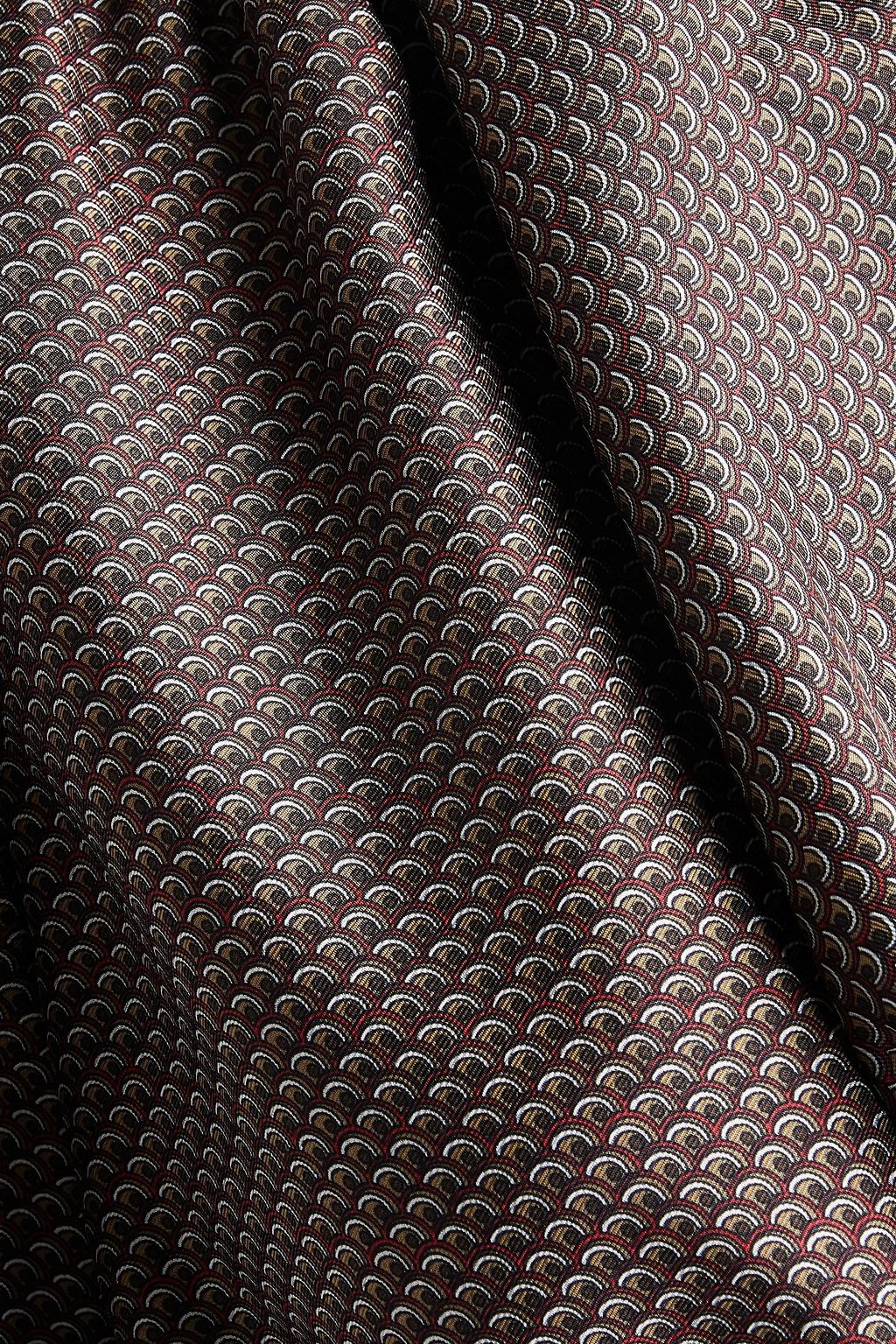SAINT LAURENT Bedruckte Bluse aus Seiden-Twill mit Bindedetail vorne