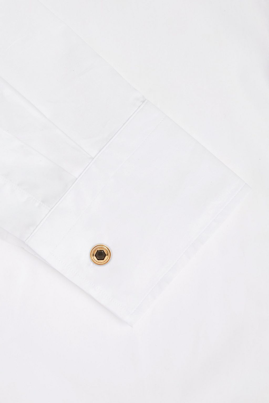 DUNHILL Gold and silver-tone stone cufflinks