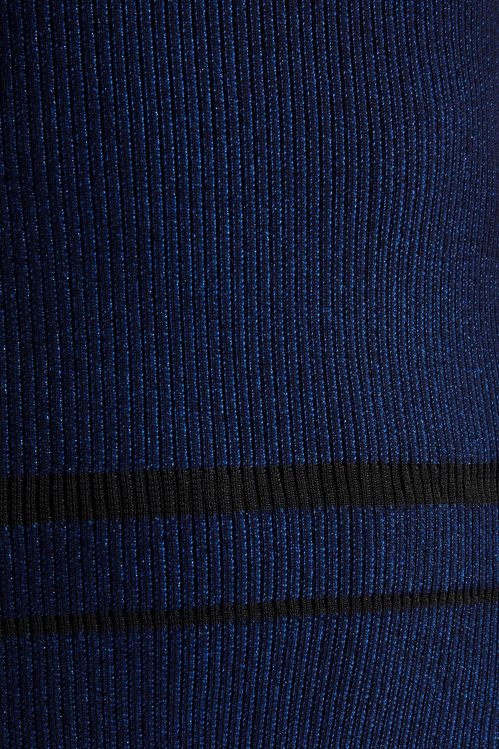 DIANE VON FURSTENBERG Jai metallic ribbed wool-blend sweater