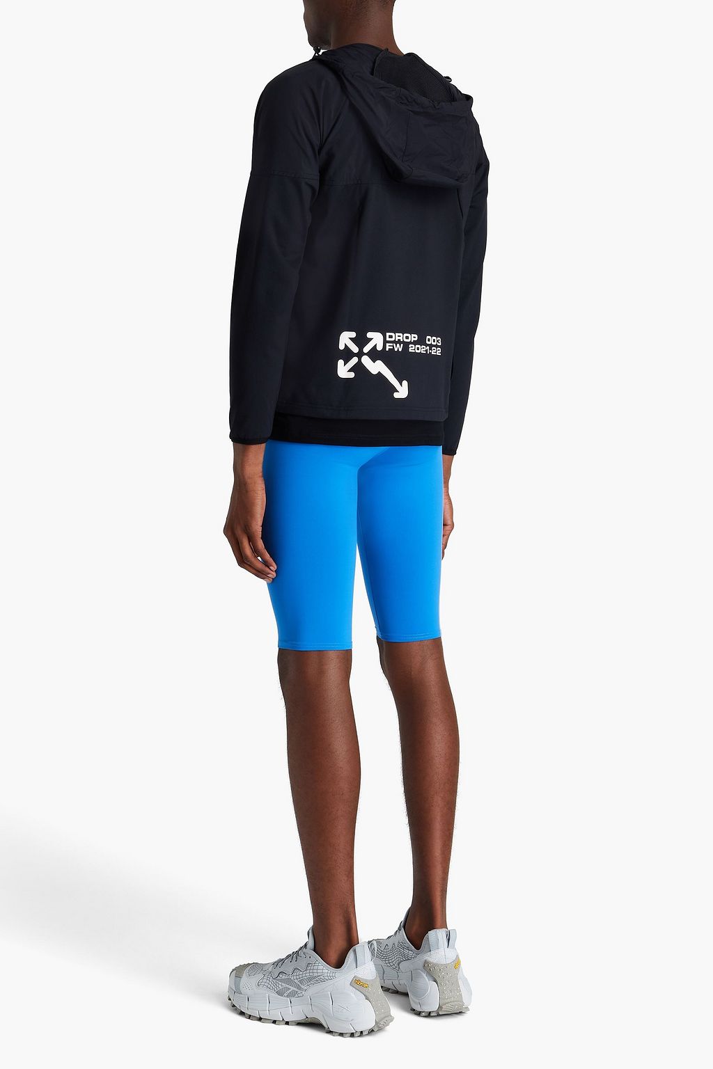 OFF-WHITE™ Shorts aus Stretch-Material mit Logoprint