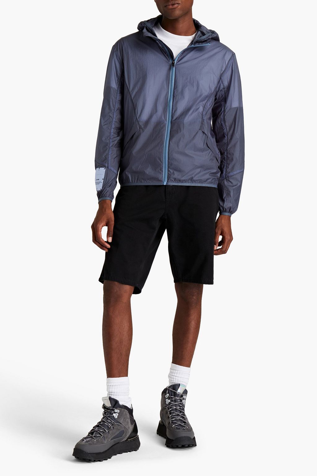 MCQ ALEXANDER MCQUEEN Logo-appliquéd shell hooded track jacket
