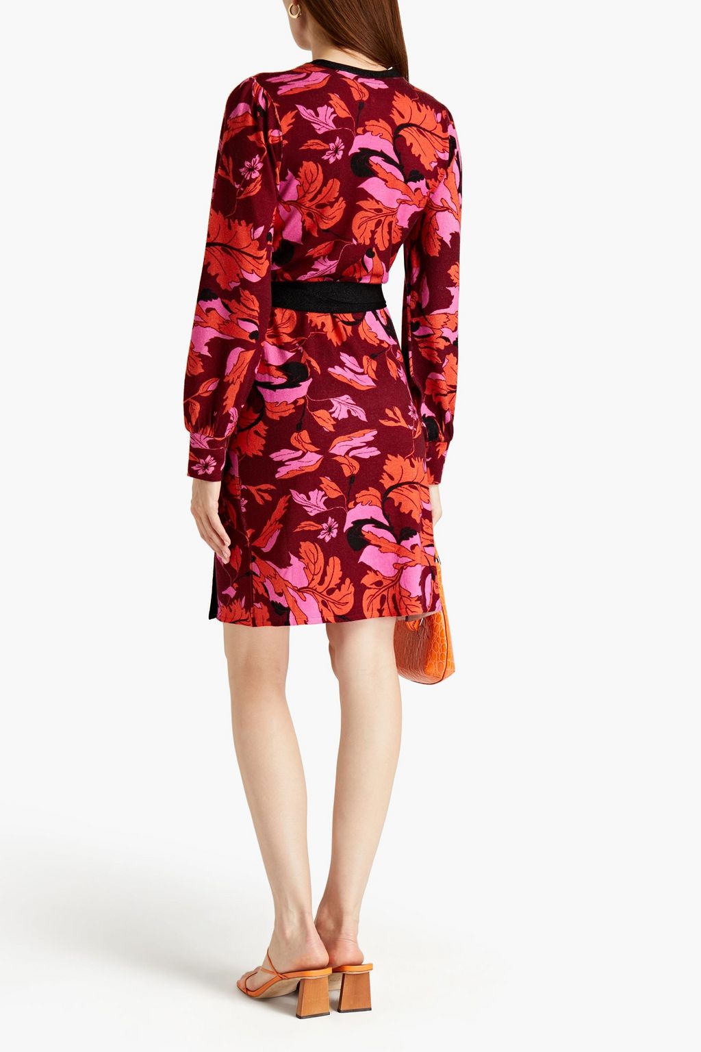 DIANE VON FURSTENBERG Luella floral-print merino wool wrap dress