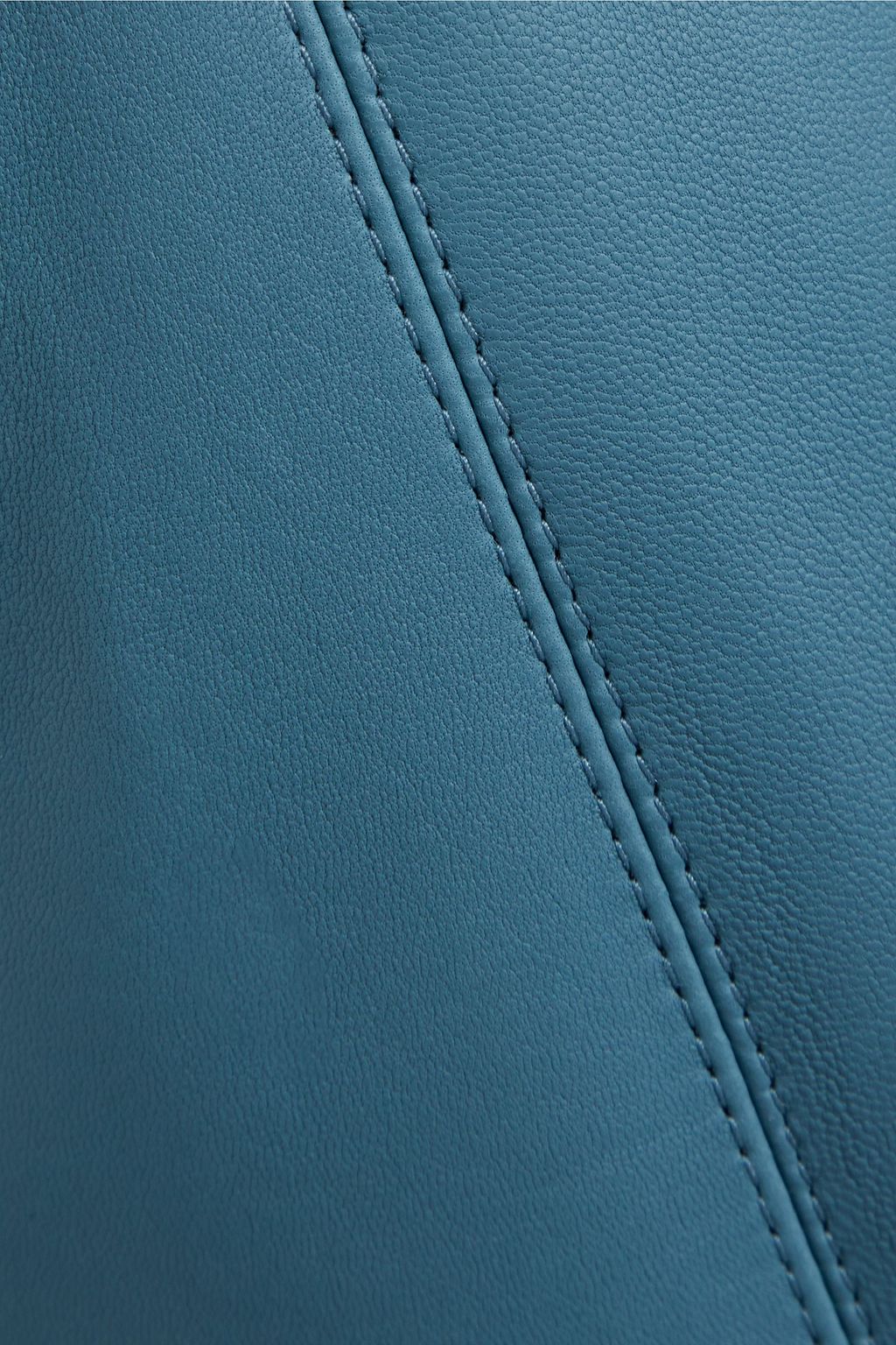 LORO PIANA Piper wrap-effect leather skirt