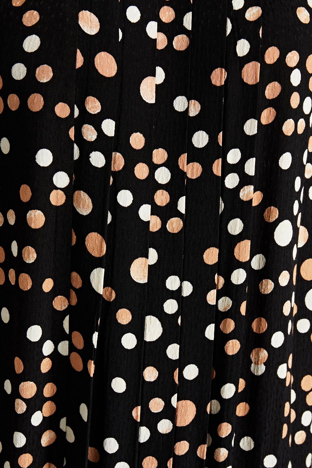 DIANE VON FURSTENBERG Polka-dot pleated crepe dress