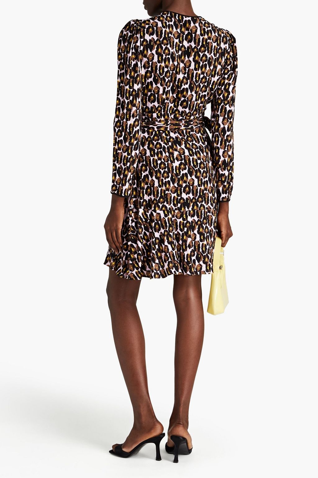 DIANE VON FURSTENBERG Charlene leopard-print crepe de chine wrap dress