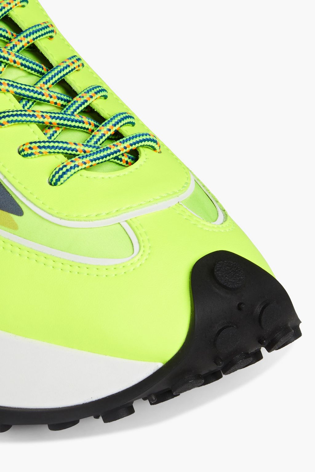 STELLA MCCARTNEY Neon logo-print shell sneakers