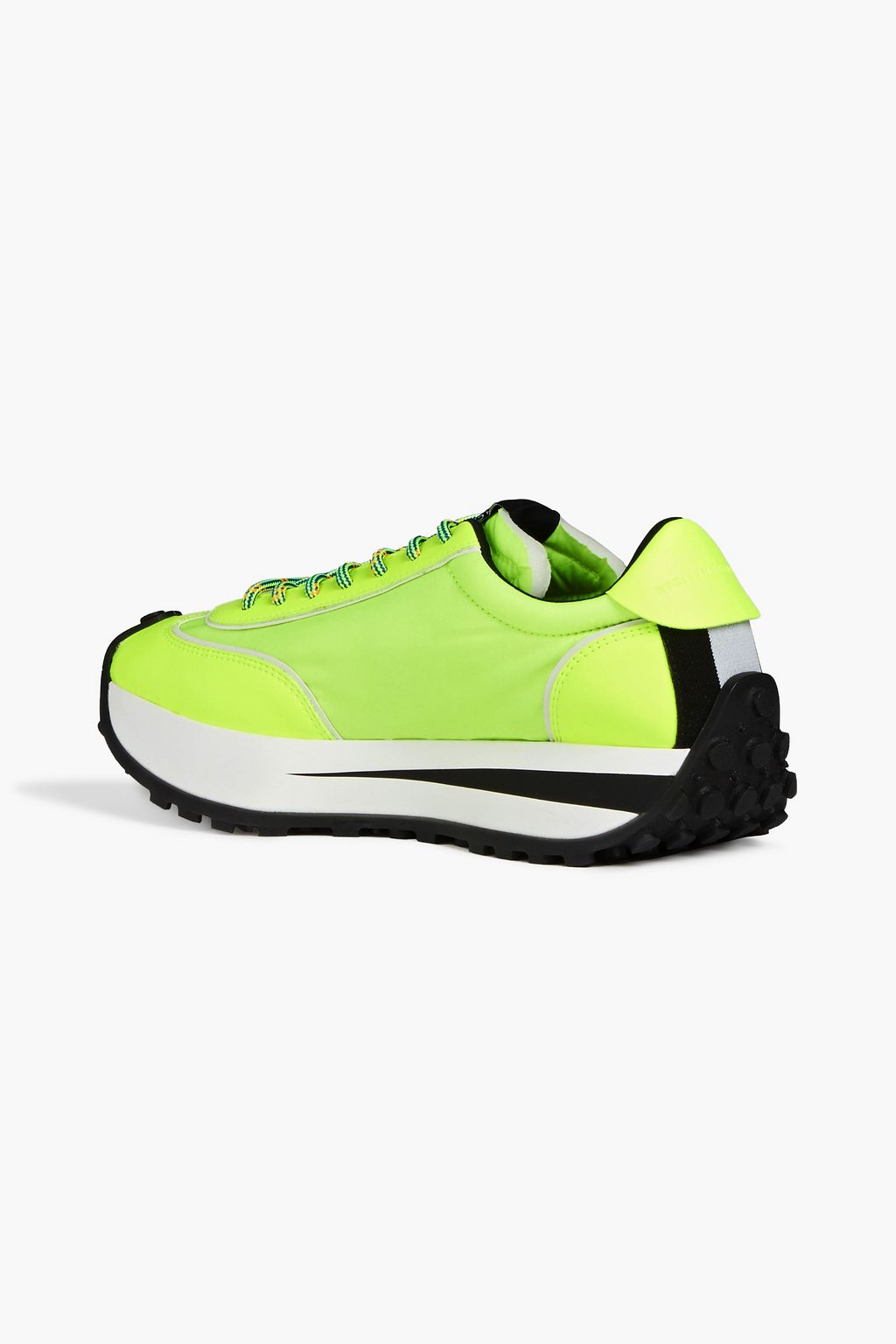 STELLA MCCARTNEY Neon logo-print shell sneakers