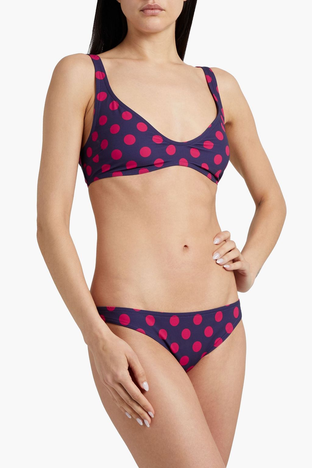 ZIMMERMANN Polka-dot triangle bikini top