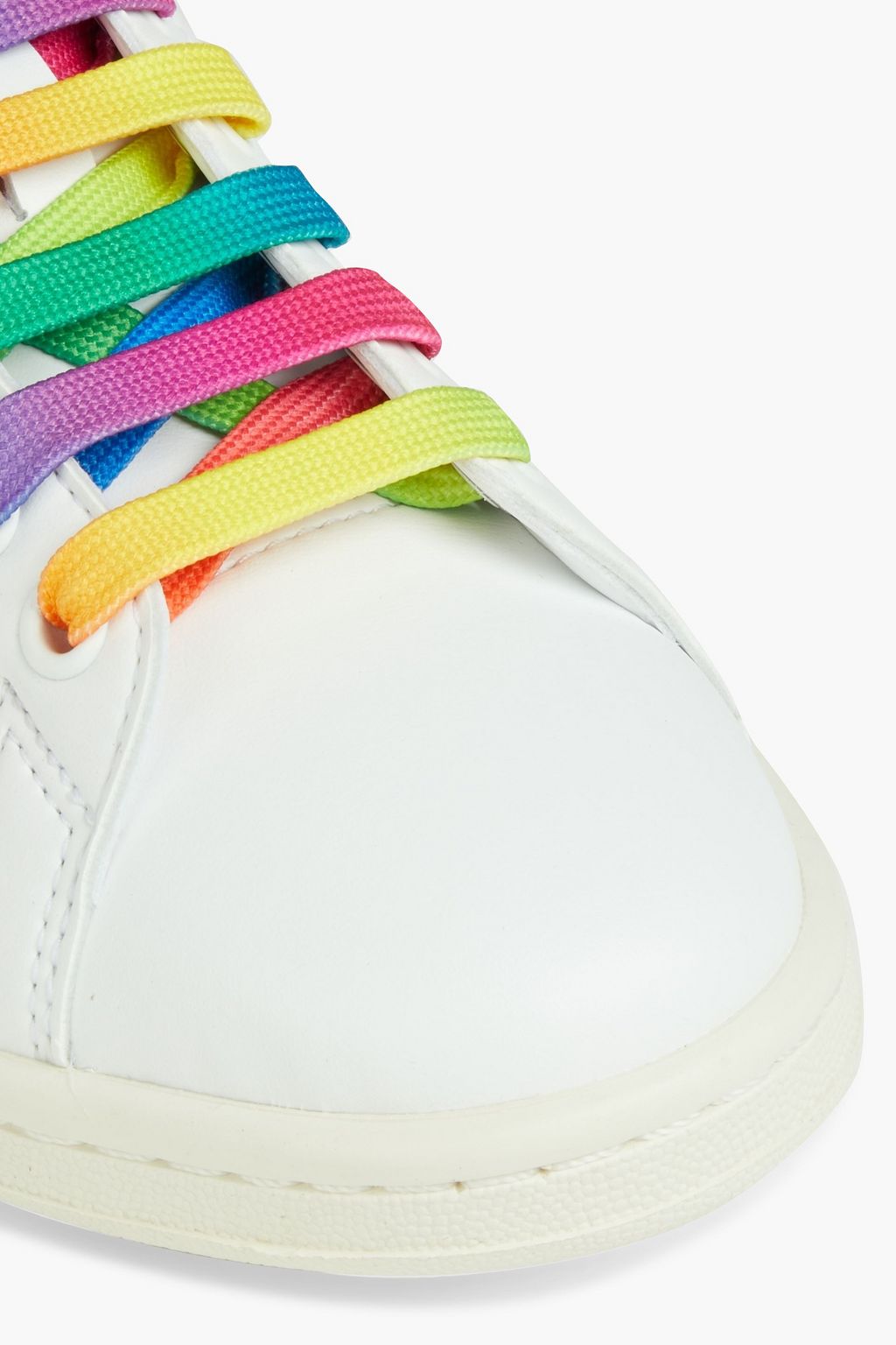 ADIDAS BY STELLA MCCARTNEY Perforated printed leather sneakers