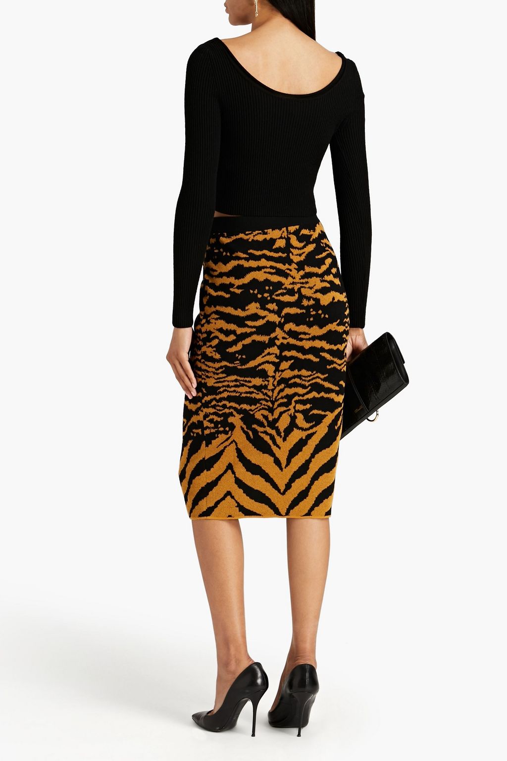 DIANE VON FURSTENBERG Eira cotton-blend jacquard skirt
