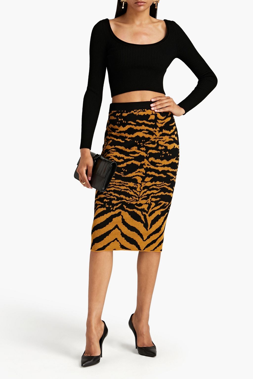 DIANE VON FURSTENBERG Eira cotton-blend jacquard skirt