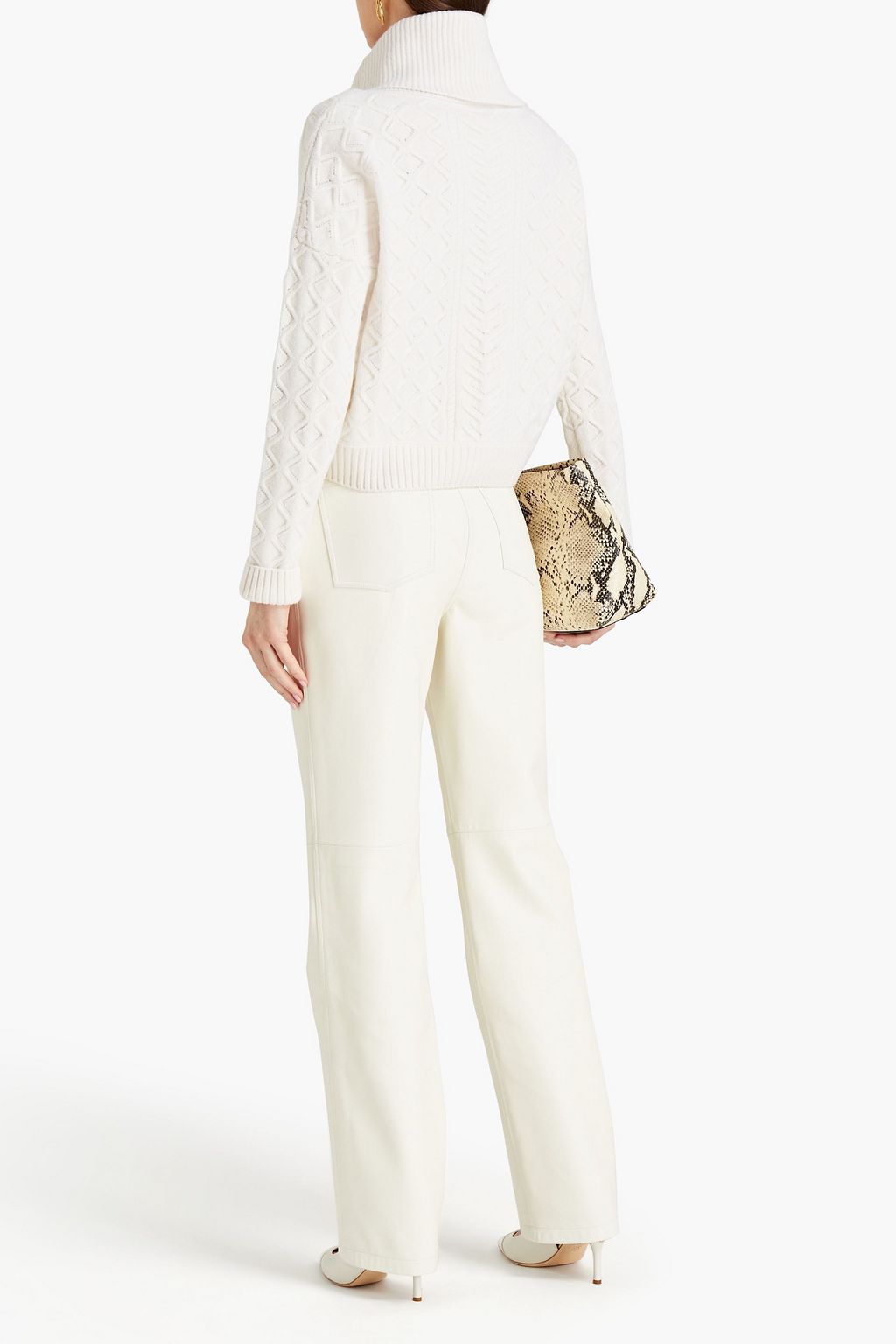 DIANE VON FURSTENBERG Dion cable-knit wool turtleneck sweater