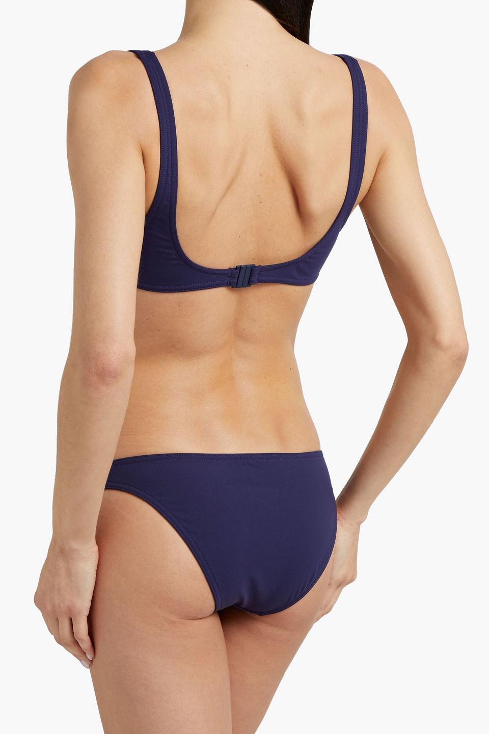 Shop Zimmermann Triangle Bikini Top In Navy